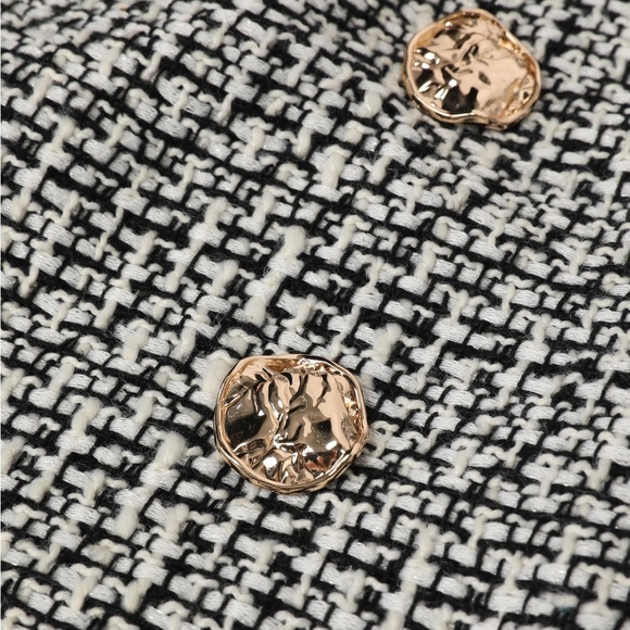 Cider Wool blend U front tweed mini dress vintage look size XL new with tags - Picture 3 of 8